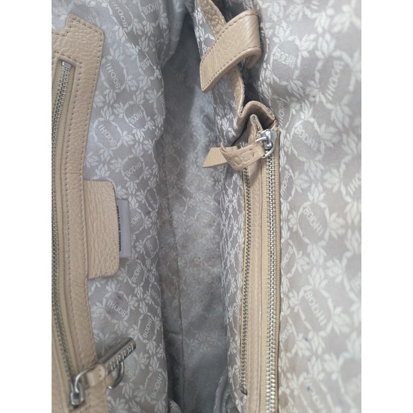 Bodhi Tan Soft Pebbled Leather Handbag Boho Pleats Please Purse Big Bag Nice - Picture 9 of 12